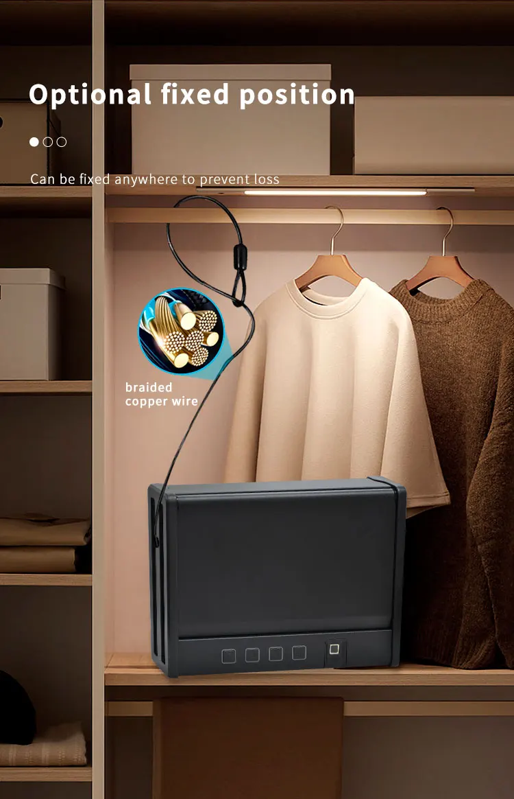 CEQSAFE Biometric Hand Gun Security Small Resistant Digital Safe Deposit Box manufacture