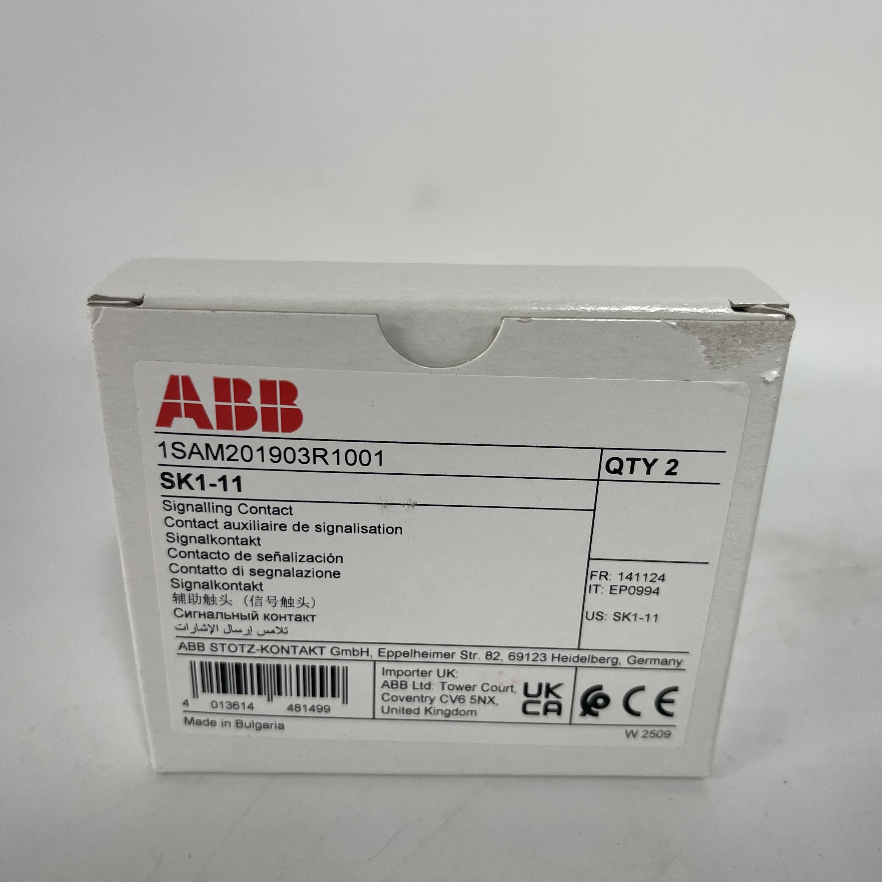 ABB Signalling Contact SK1-11  1SAM201903R1001 