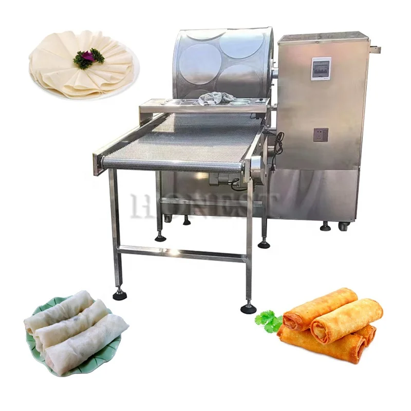 Fully Automatic Tortilla Making Machine / Spring Roll Sheet Making Machine / Pancake Machine Gas Type