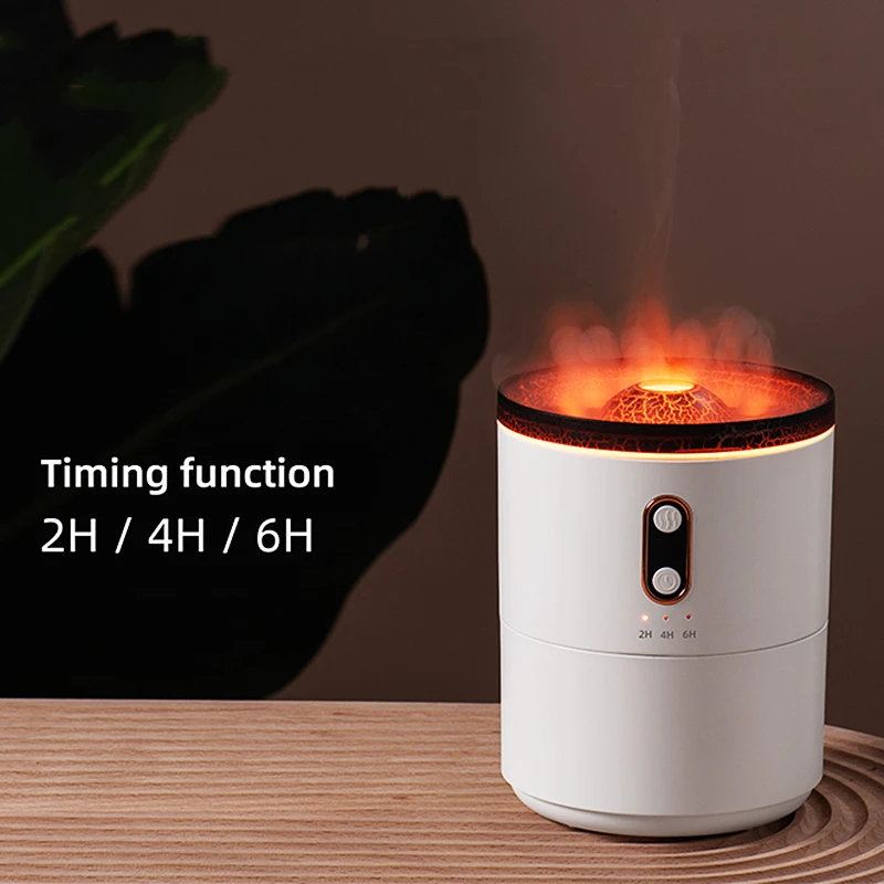 IMYCOO Ultrasonic Volcano Air Humidifier Wholesale Custom Portable Mini Fire Humidifiers for Home Bedroom Office
