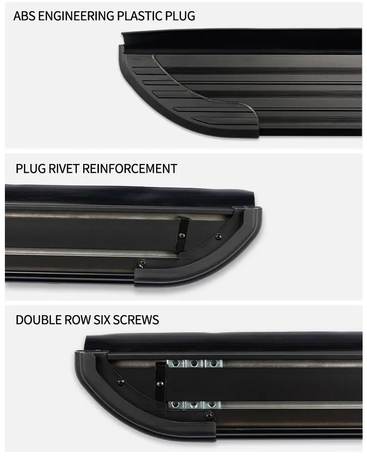 Factory Direct Sale Auto Parts Non-slip Aluminum Alloy Fixed Side Step Rustproof Running Board for FORD Edge 2.0T/3.5L details