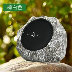 Солнечная и USB аккумуляторная Колонка Rock, уличная Водонепроницаемая Громкая стерео Беспроводная колонка Stone Bluetooth аудио сад