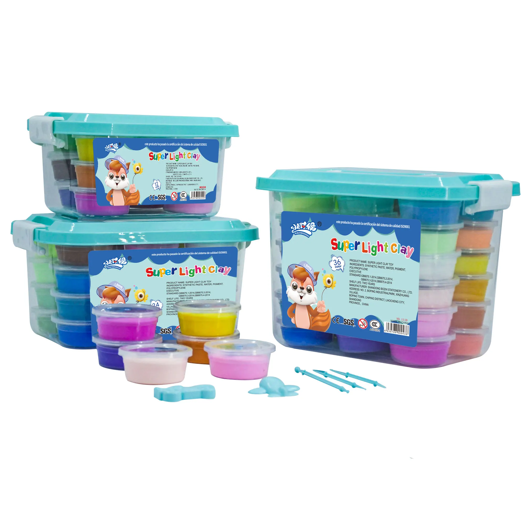 Супер легкая глина Нетоксичная и безвкусная космическая 24 цвета детские игрушки пищевой детский сад 36 пластилин