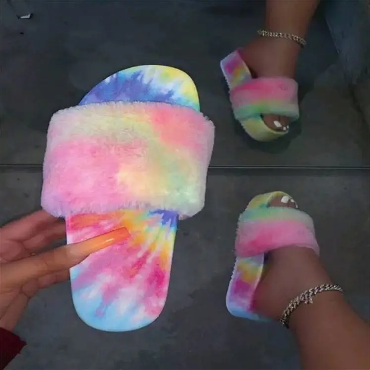Nuevas zapatillas de invierno para mujer Sandalias Maomao con plataforma  edición han esponja de pelo de conejo real Zapatillas altas femeninas con  una palabra|slipper jewelry|hair tiaraslippers rabbit - AliExpress