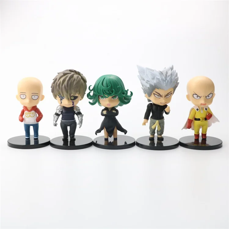 New 5pcs/set One Punch Man Saitama Genos Tatsumaki Garou Q Version Anime  Figures For Kids - Buy One Punch Man Action Figures,Saitama Action Figure,Q 