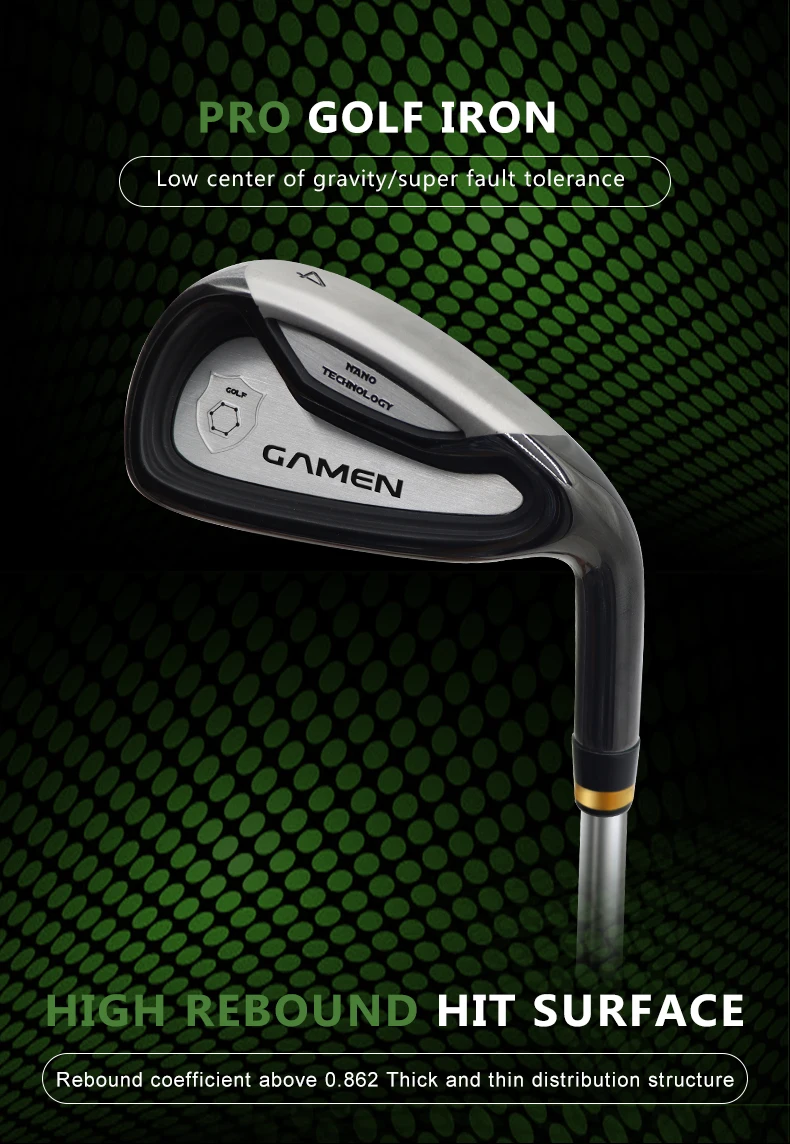 Gamen Iron Set Golf Custom 1/2/3 M4 Golf Clubs Iron Set Heads