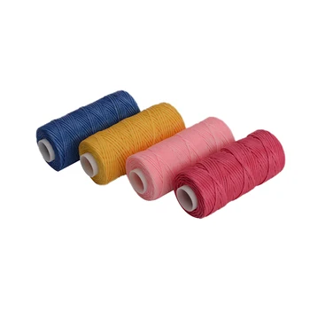 High Quality Supply Any Colors Flat String Waxed linen thread For Sewing