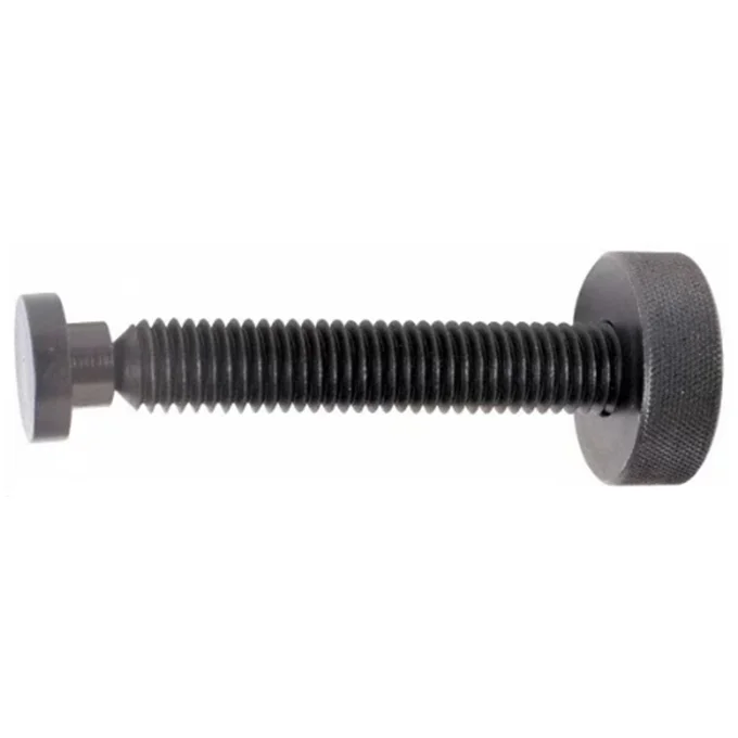 Knurled Knob Swivel Screw Clamp with Large Pad, 3/8-16 X 3.110" OAL