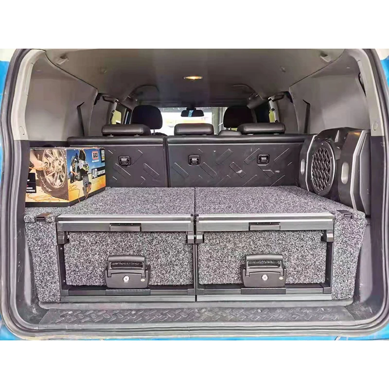 トヨタFJクルーザー用ユニティ4x4オフロードカーバックドロワー 