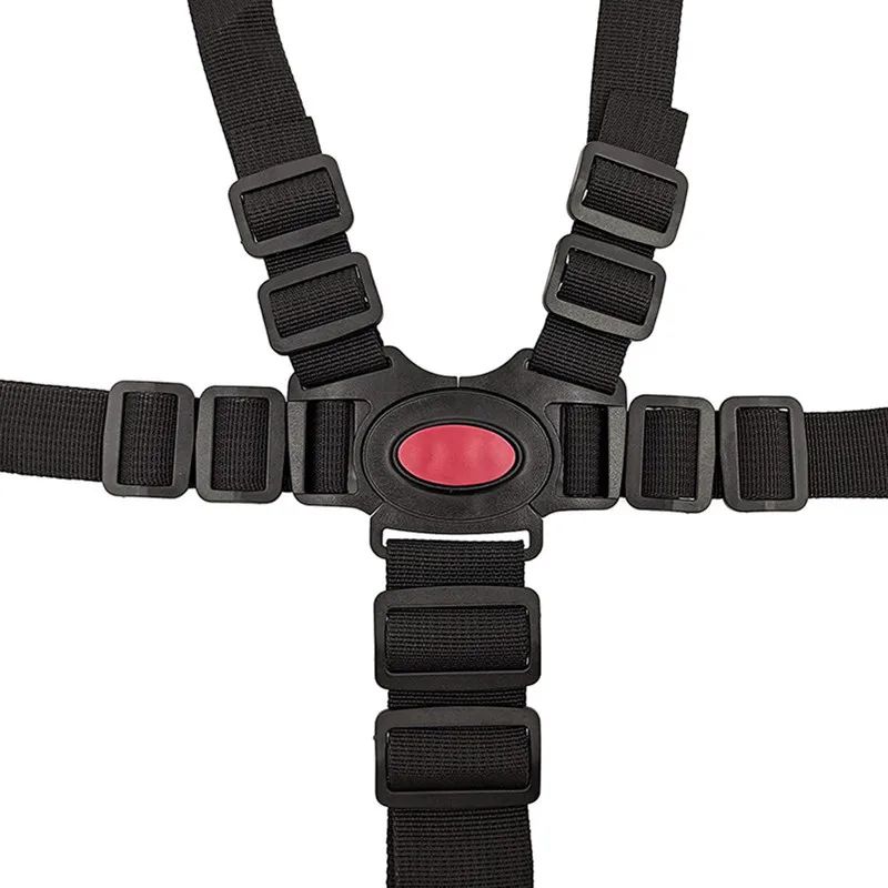 Black Baby Plastic Point Buckle Harness Dog Leash Seat Belt