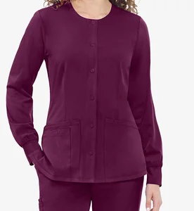 Custom Medical Nursing Hospital Uniform Jacket Stretch Nursing Uniforms Medical Scrub Jackets Nurse Sets With Women Woven