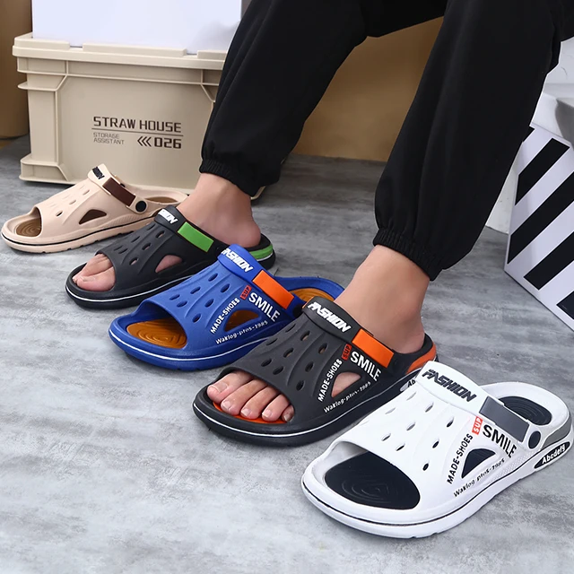 Chanclas de verano para hombre, zapatos de playa transpirables