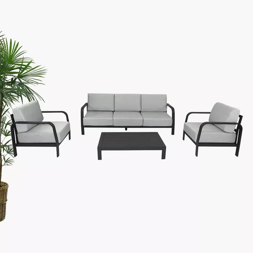 Modern Outside Furniture Lounge Sofa Garden Set Aluminum Terrace Furniture Garden Sofa Set Outdoor Furniture factory