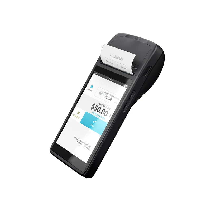 Android 8 1/11 3/4G POS терминал КПК с беспроводной системой BT & Wifi со встроенным термопринтером и сканером