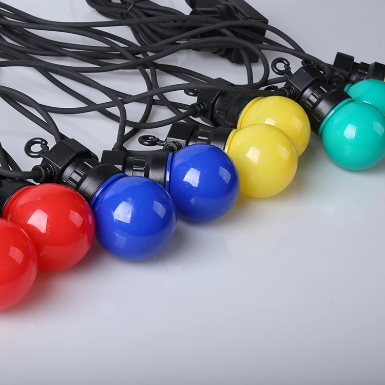 Светодио дный LED Открытый Multi Цветной G50 гирлянда глобусы Фея вечерние Рождество