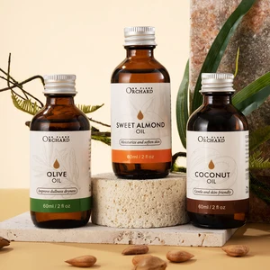 Factory Wholesale Carrier Oil Moisturizing Coconut/Sweet Almond/Olive Oil for Hair Face Skin