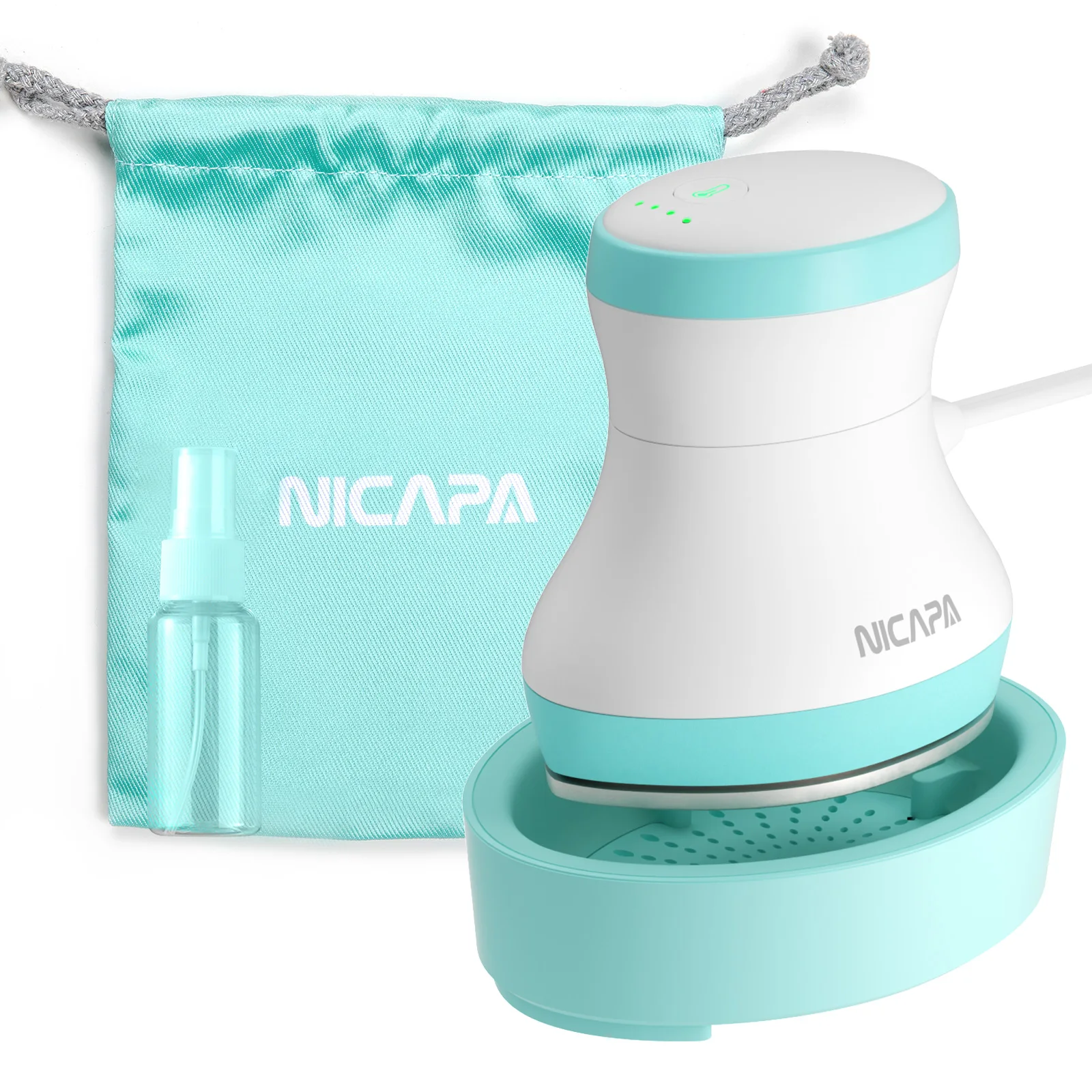 NICAPA Mini Heat Press Machine for T Shirts Shoes Hats Small HTV Vinyl Projects Portable Mini Iron Press for Sublimation Ink Transfer Projects and Heating Transfer-Pink 