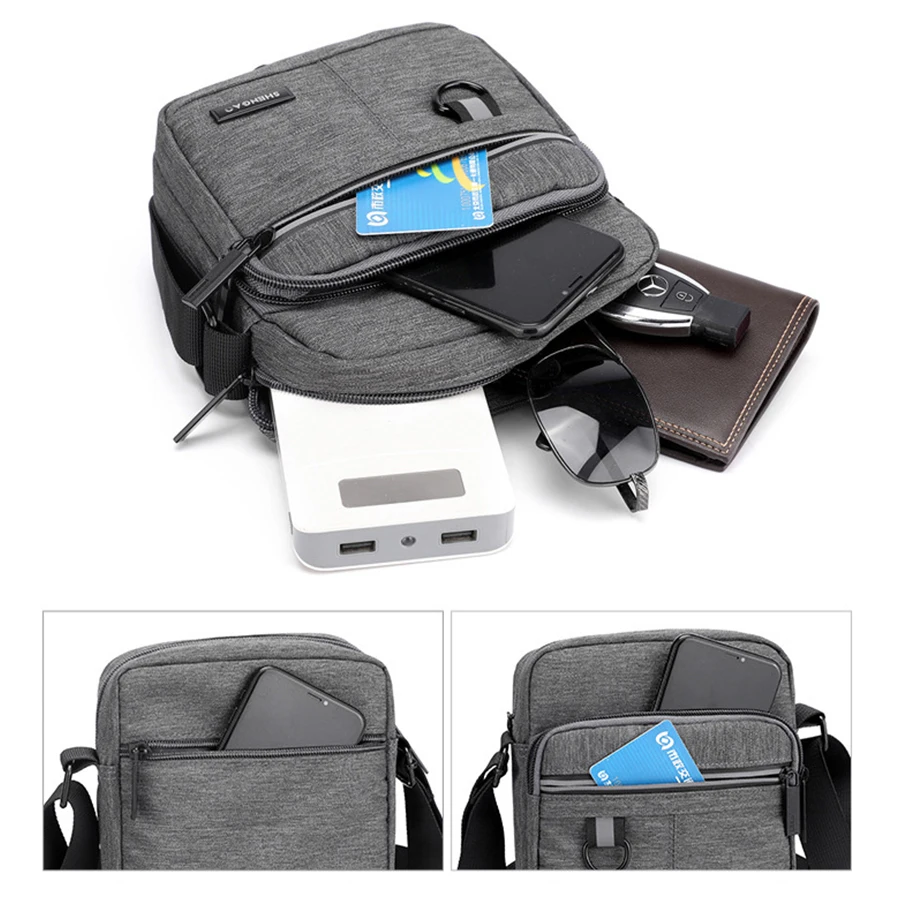 Customized Men Single Strap Shoulder Bag Women Durable Waterproof