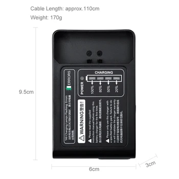 GODOX VC18 Flash Battery Charger VC-18 AC Charger for Godox VING V850 V850II V860 V860II Flash Speedlite detail image