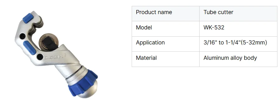 WK-7P Portable Refrigeration Tool Box Vacuum Pump Charging Hose Flaring Tool Pipe Cutter and Manifold Pressure Gauge