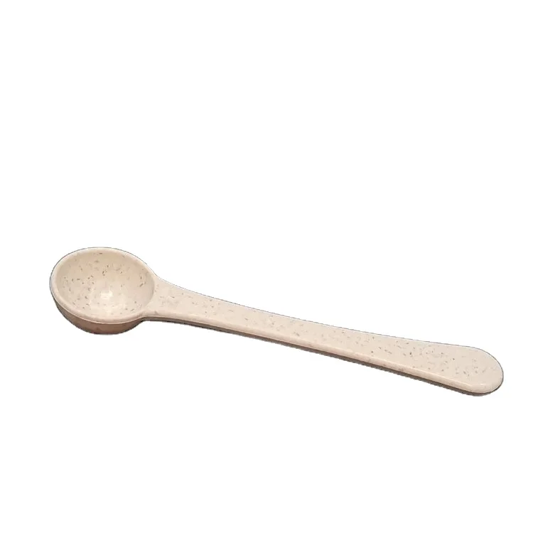 1g 2ml 2cc Plastic Measuring Spoon Scoop Whey Protein Powder Spoon for Kitchen Salt Scoop Degradable Wheat Straw Material