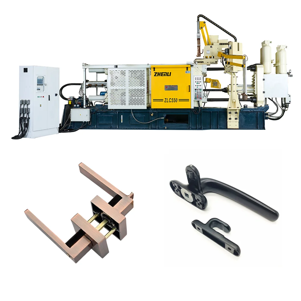 ZHENLI Factory Semi Automatic 550T Door Handle Making Machine Aluminium Alloy Metal Die Casting Machine