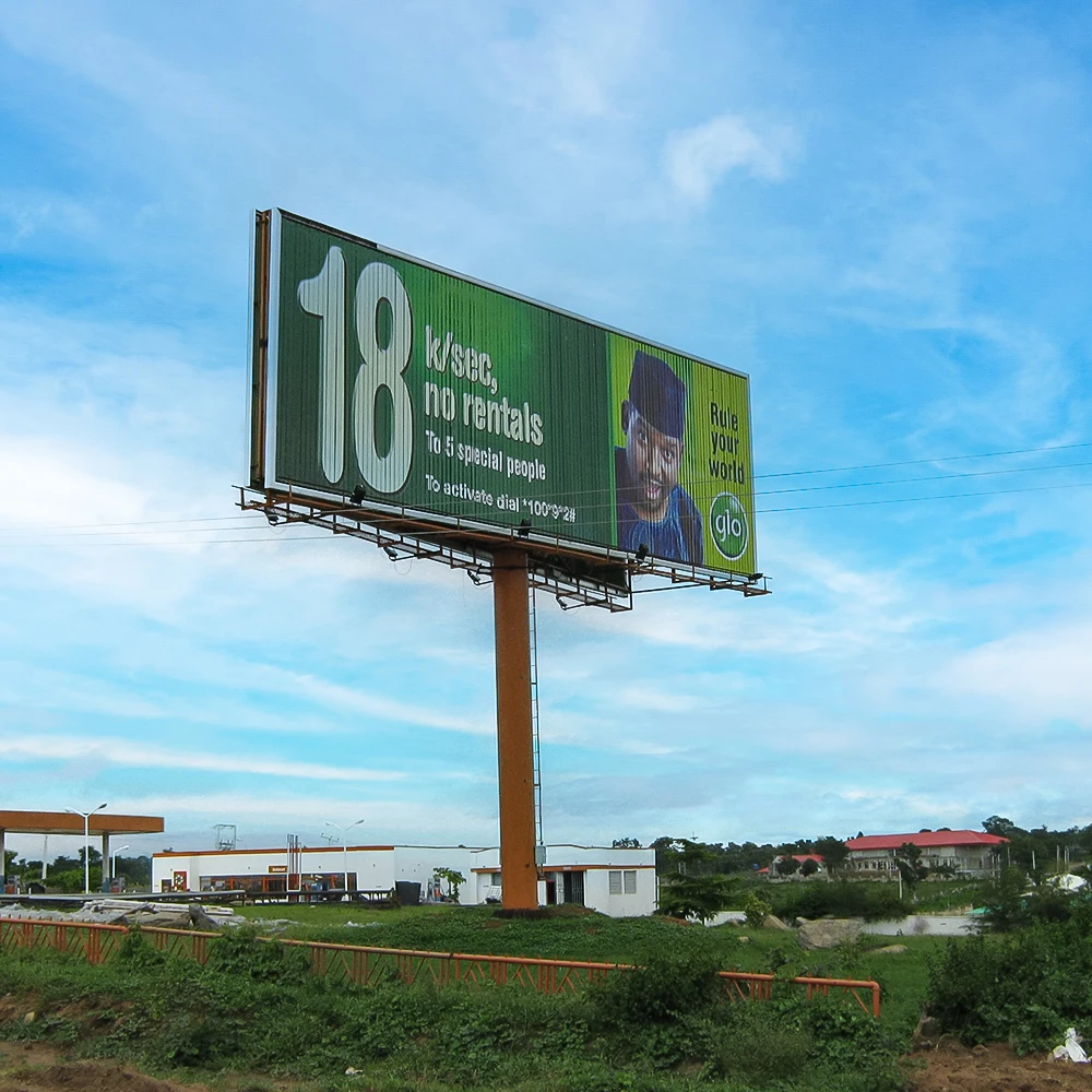 Outdoor / Indoor Rotating Three Faces Tri-vision Billboard