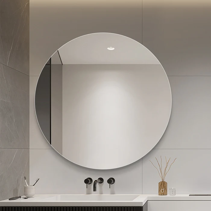 High Quality 3MM 4MM 5MM Customized Shape Frameless Polish Edge Decorative Furniture Bathroom Wall Mirror for Furniture