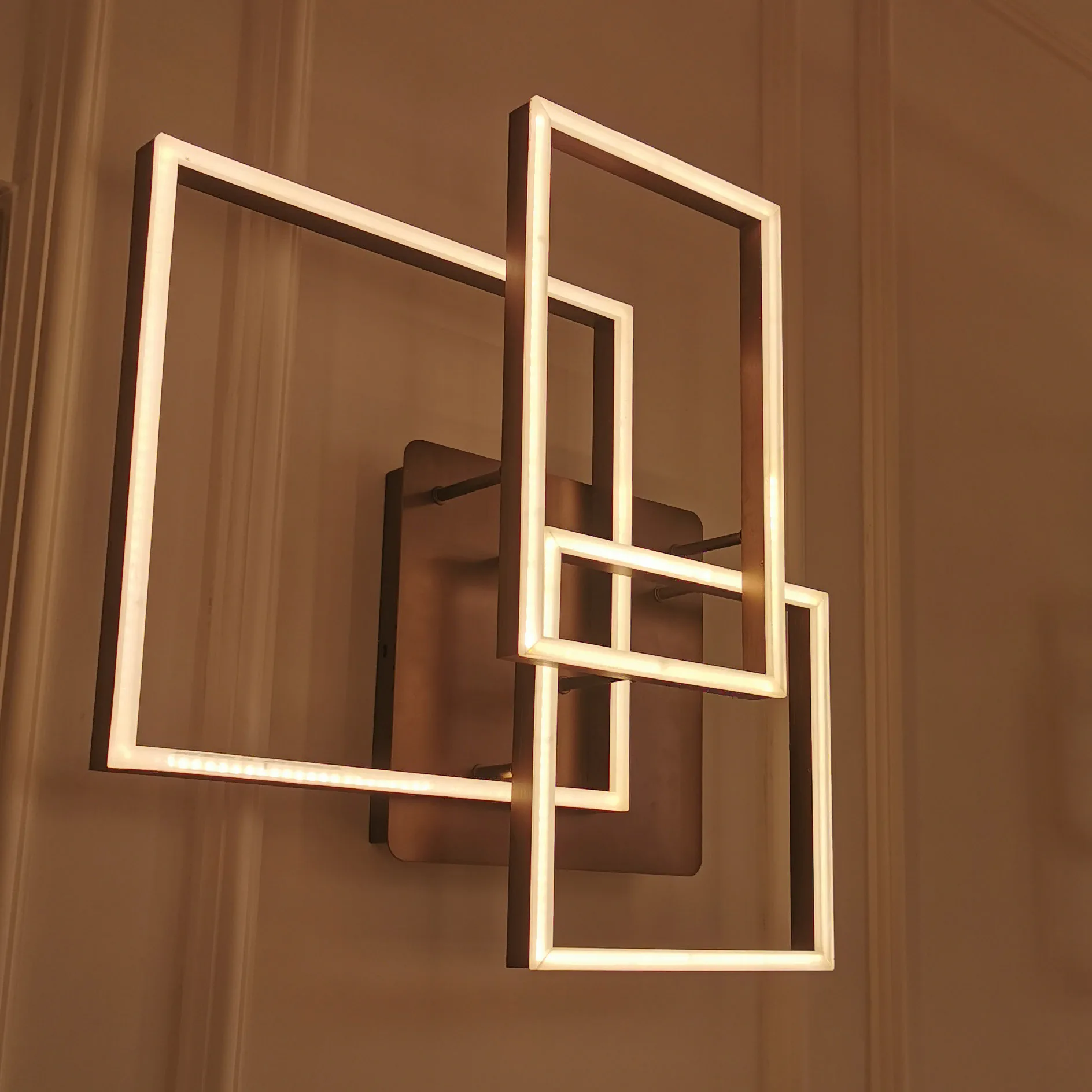 
 Большая роскошная креативная декоративная акриловая потолочная лампа в стиле арт-деко для ресторана, домашнее регулируемое изменение цвета  