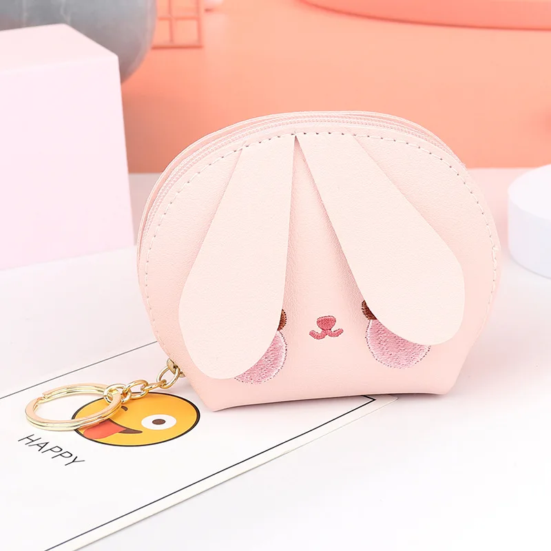 Cute Cartoon Coin Purse Pink Rabbit Design Mini Wallets For Women Girls  Small Kids Wallet Lovely Coi