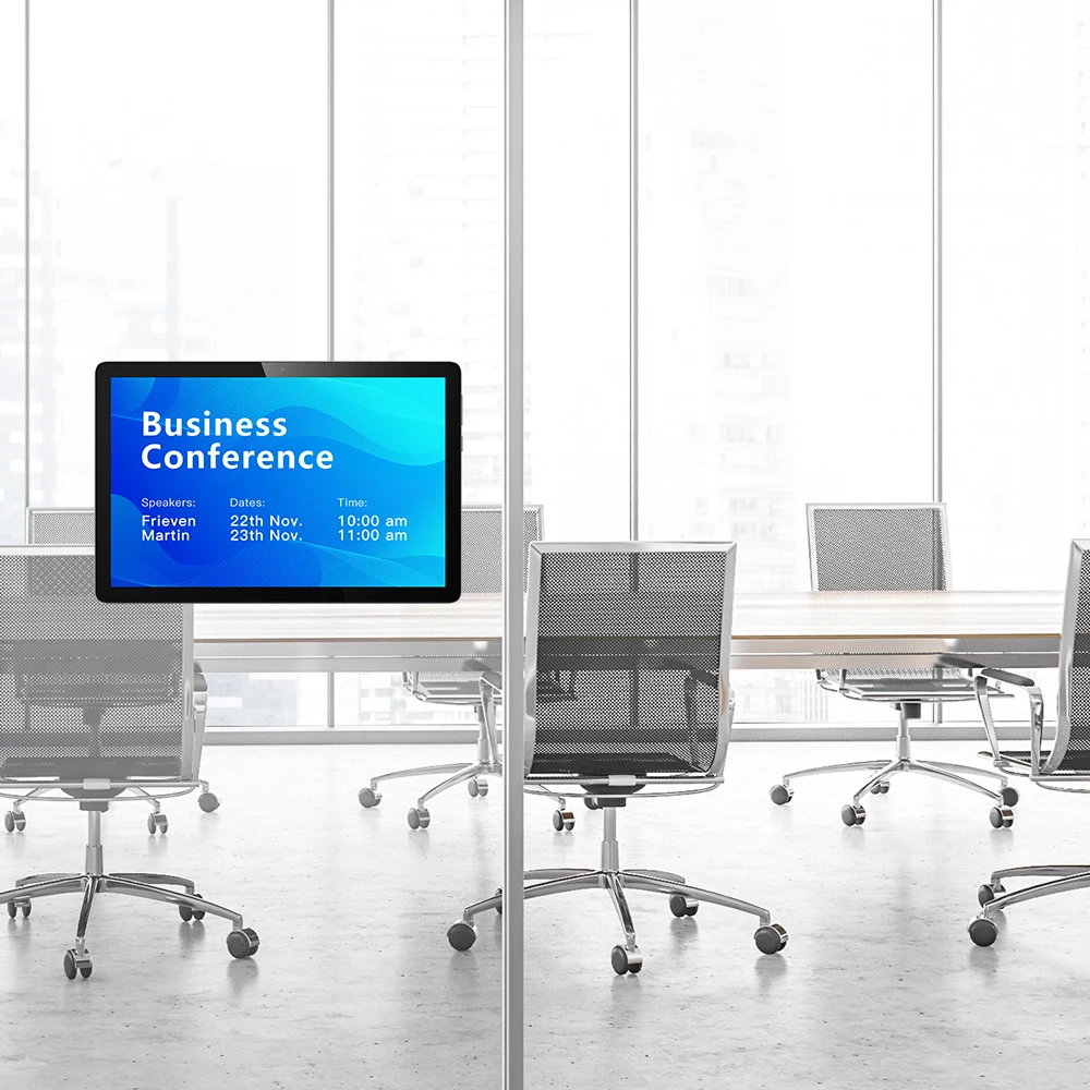 New design 12.6 inch tablet wall mount smart screens android nfc smart tablet pc for meeting room booking system 111070