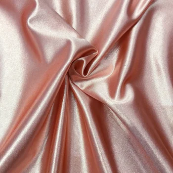 designer stretch silk satin fabric for party dress 30 yards shiny polyester spandex knitted satin fabric Wholesale Manufacturer