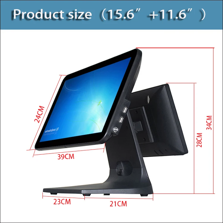 All In One POS machine Windows 15.6 inch POS Terminal Touch Screen POS Systems