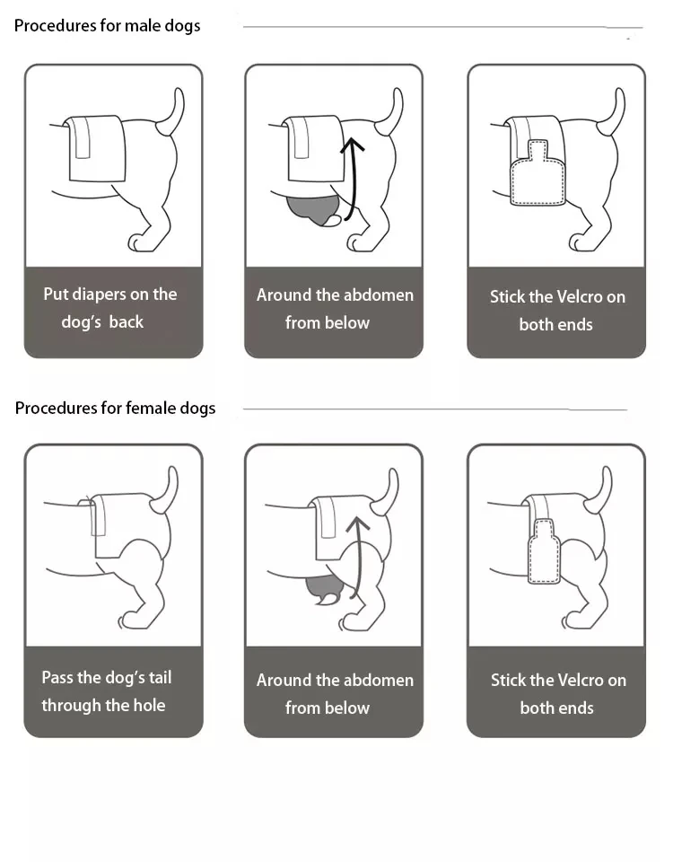 Wholesale Disposable Dog Diapers Hot Sell Cheap Price Dog Diapers For