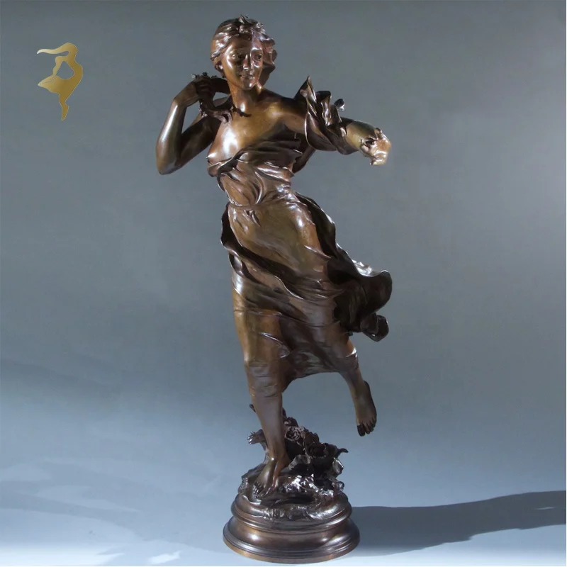 Metal European Modern Design Style Decorative Marilyn Monroe Statue Beautiful Nude Woman Bronze Figure Sculpture