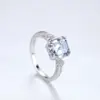 White ring white stone