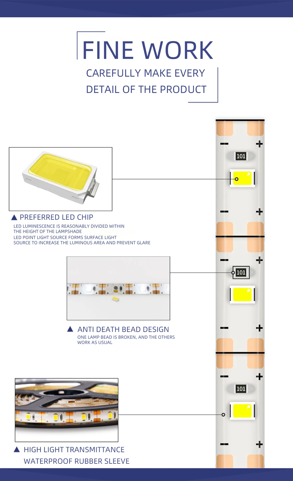 Waterproof Warm Motion Activated Sensor smart USB Rechargeable LED Flexible Strip Light Under Cabinet Lights for Bedroom Closet factory