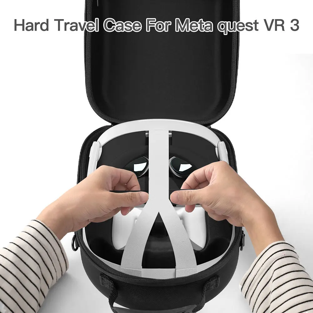 Eva Case Foam Carry Protective Portable For Meta Quest 3 Vr Oculus Headset Strap Battery Charging Dock Accessories manufacture
