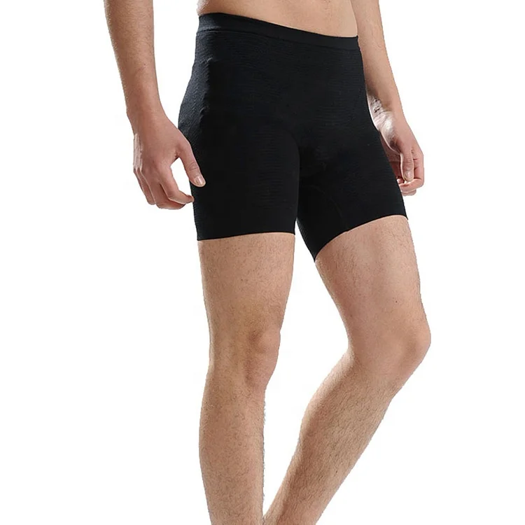 Mens Compression Slimming Body Shaper Girdle Pants High Waist Boxer Shorts Tummy 