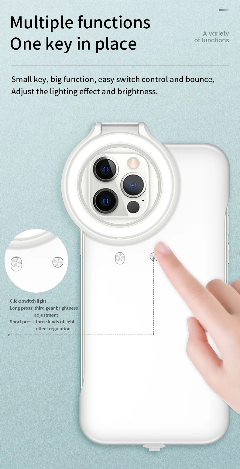 Para Iphone 12 Pro Capa Com Anel De Luz Led,Lâmpada De Luz Flash Beleza Capa  Para Iphone 12 Caso Selfie - Buy Para O Iphone Caso Selfie 12,Caso Com Anel  De Luz,Flash