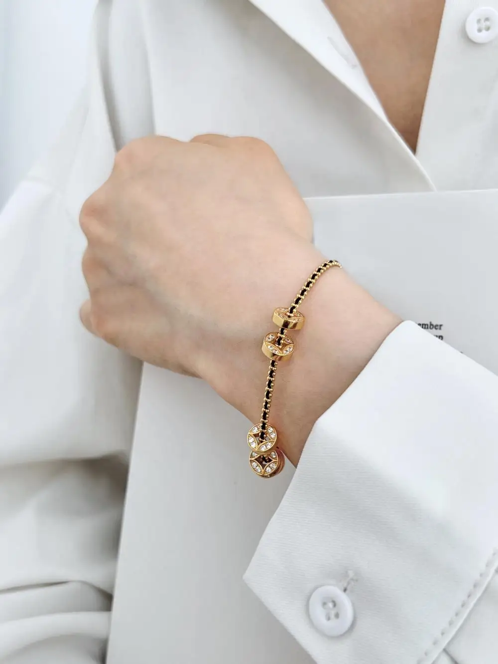 KAKODIY Chinese style women's bracelet 925 sterling silver gold-plated silver copper bracelet detail 6