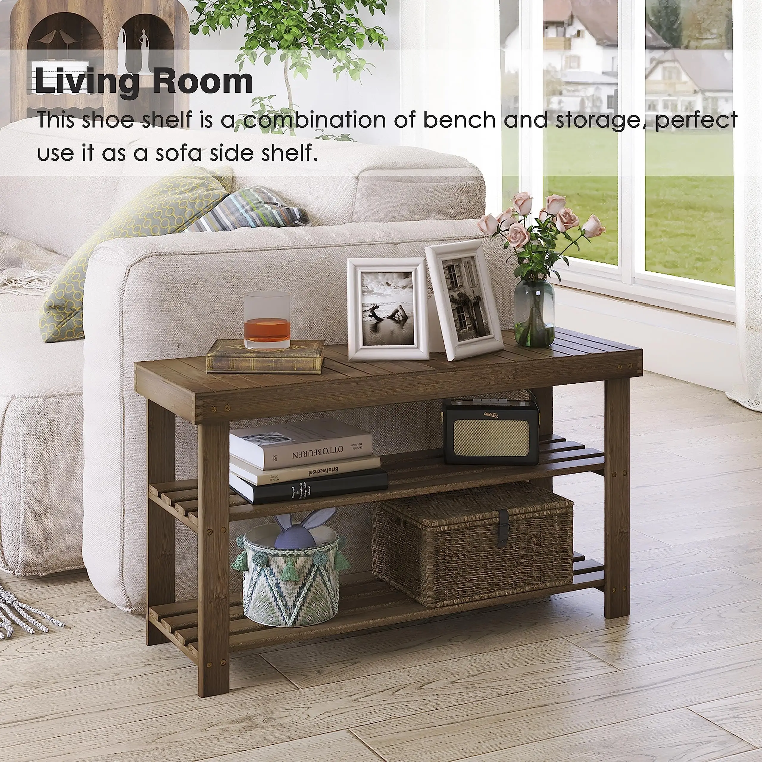 product a must have durable modern bamboo 3 level storage shoe rack home furniture for hallway living room bedroom-10