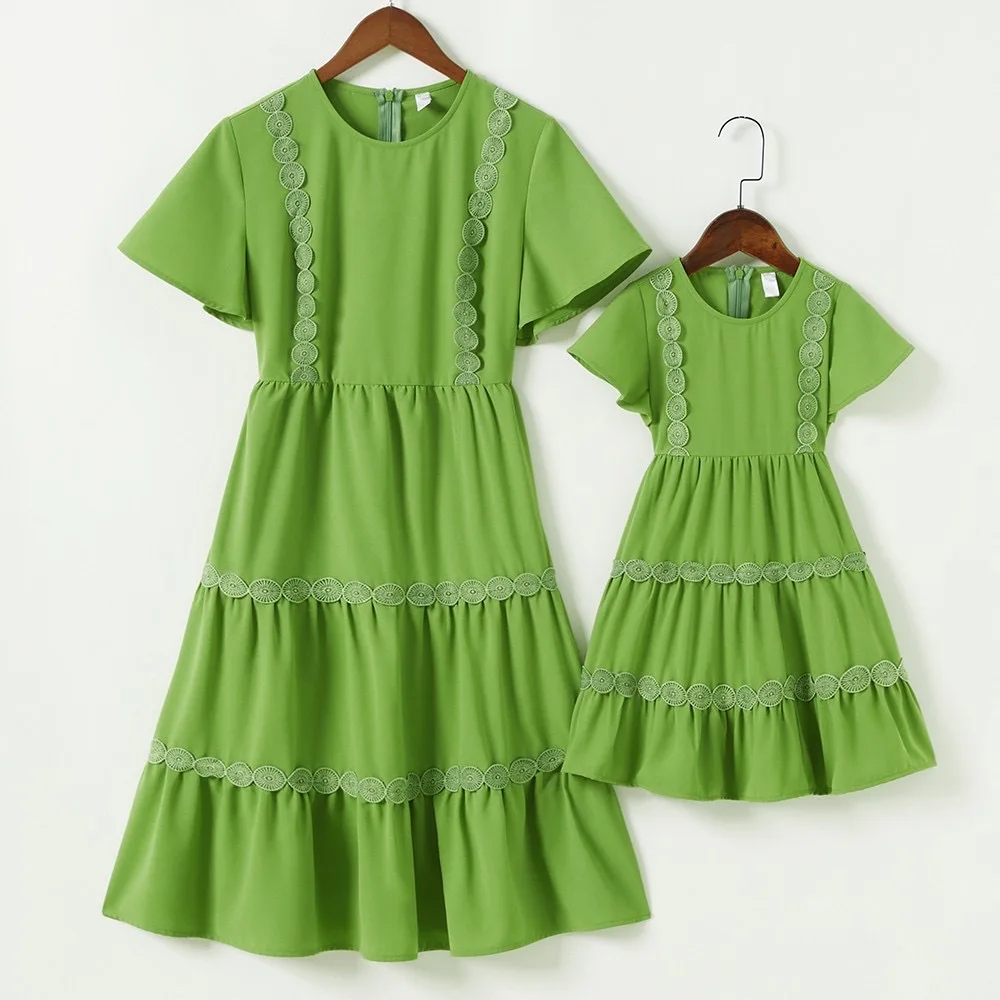 Summer Family Clothing Twinning Dress 