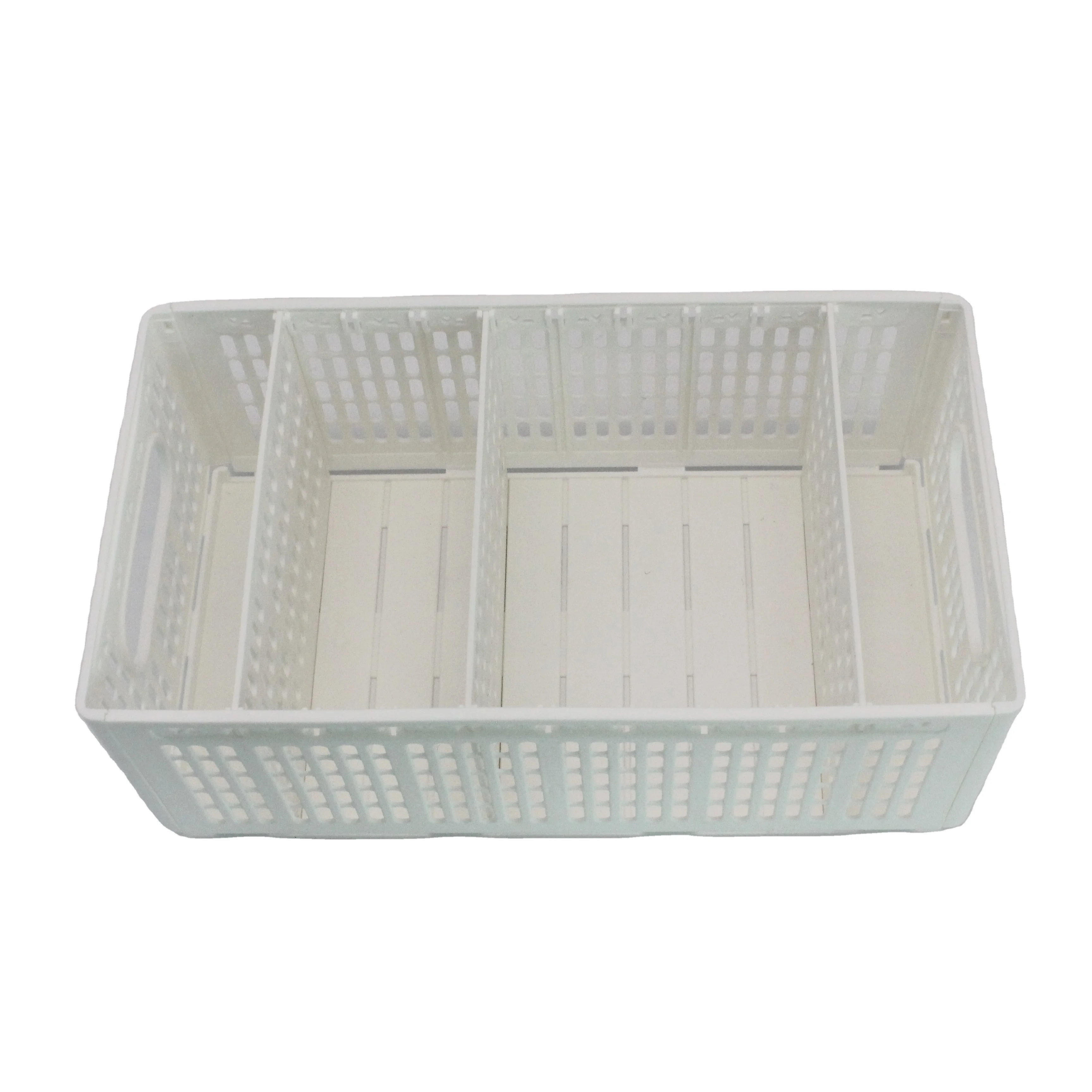 Layered Partition Storage Plastic Desktop Stackable Basket Bedroom Storage Box Storage Organizer with Partition