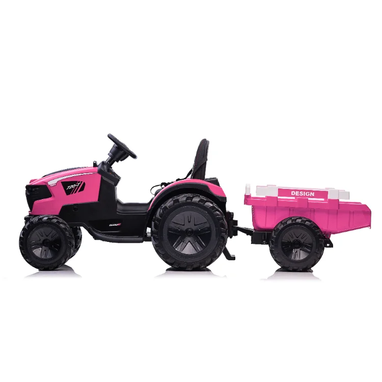 battery powered pink tractor