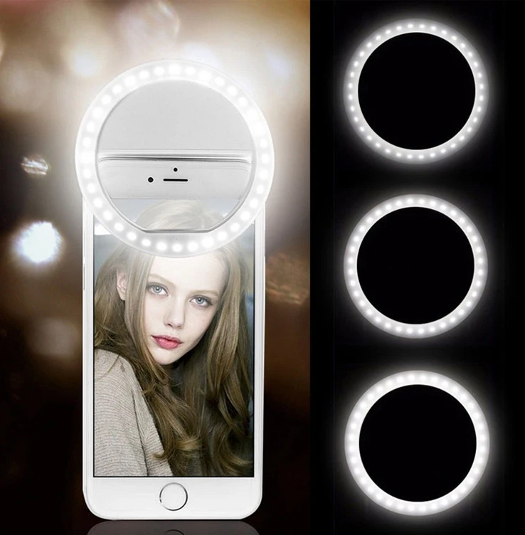 Flash Light Ring Light Iphone 11 Ready Stock】ESCAM Mini Selfie