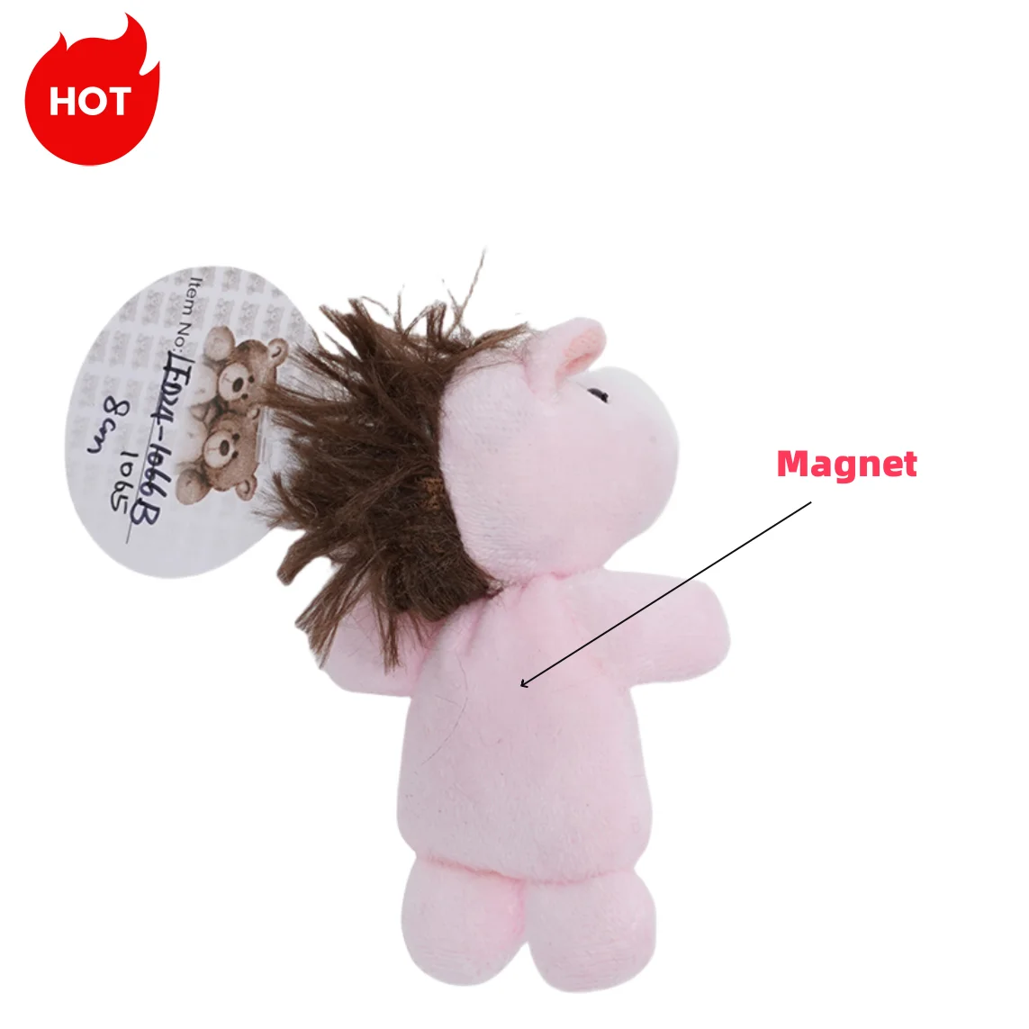 Customized Mini Magnet Stuffed Animal Toy Colorful Magnet Plush Horse for Home Decor Cute Kids Toy Direct Plush Toy Manufacturer