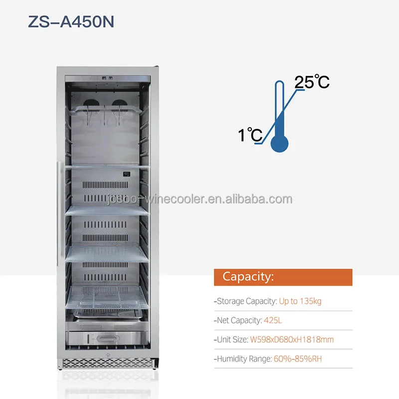 Compressor Meat Drying Steak in Fridge Dry Aging Beef Steak in Refrigerator Dry Age Meat Fridge for Home