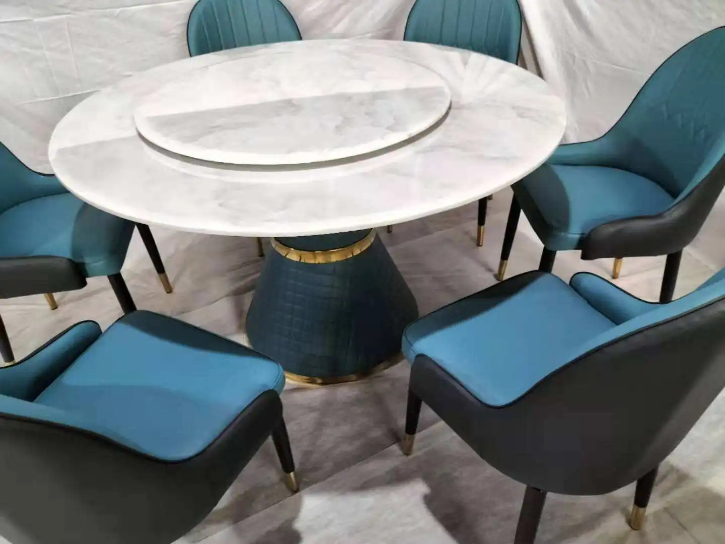 Modern Simple And Luxurious Round Table And Chair Set Buy Cheap