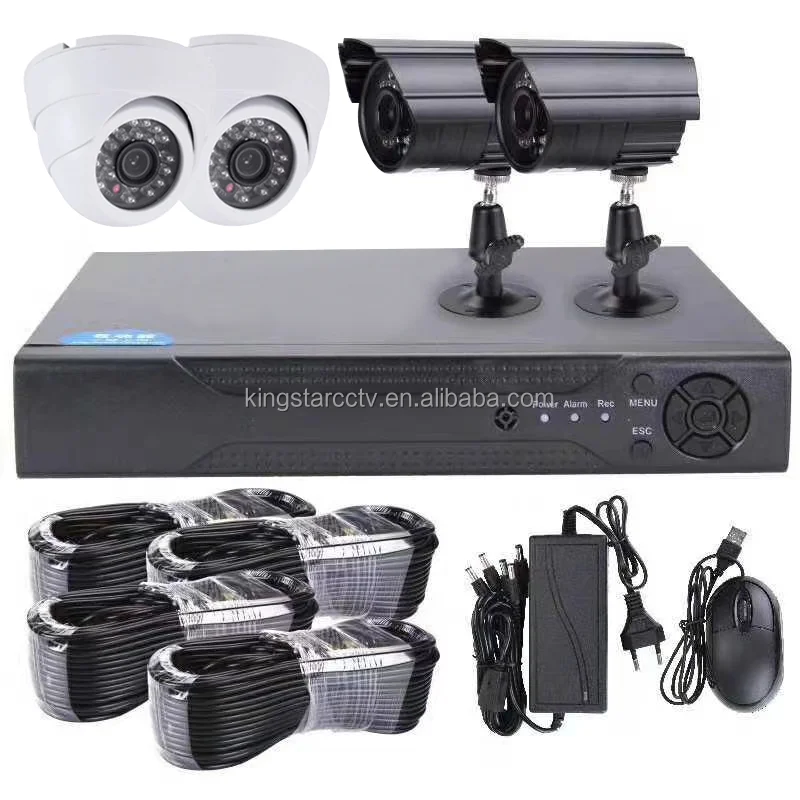 Kit Sistema de Câmera AHD DVR Segurança, Cor Outdoor, Night Vision,  Vigilância CCTV, Face Video Recorder, 4K, 8MP, 16CH, Full HD - AliExpress